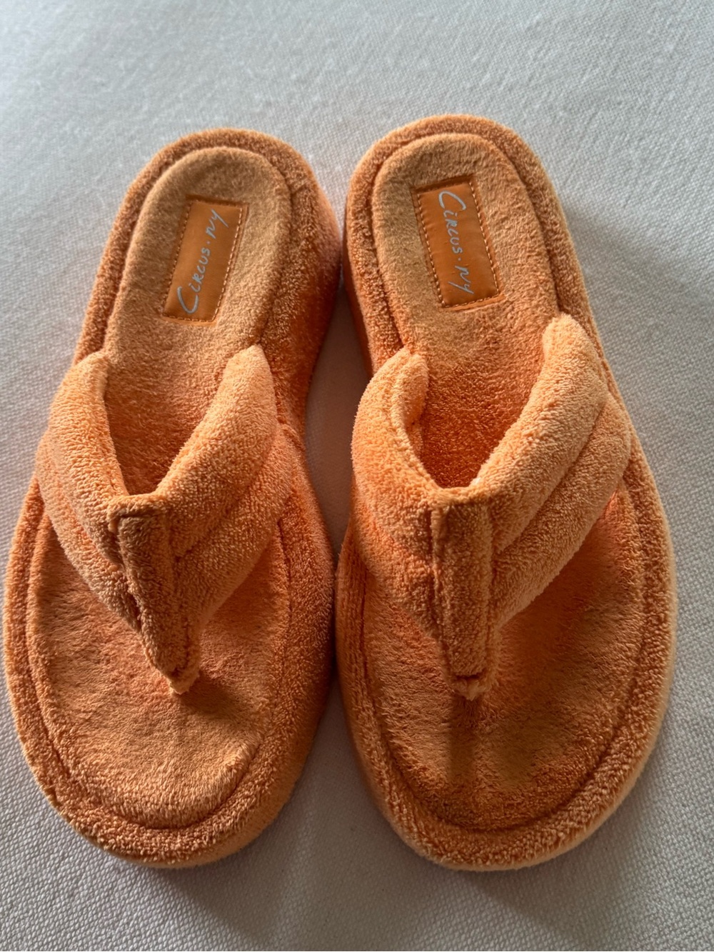 Cozy Terry Cloth Thong Slippers/Flip Flops
